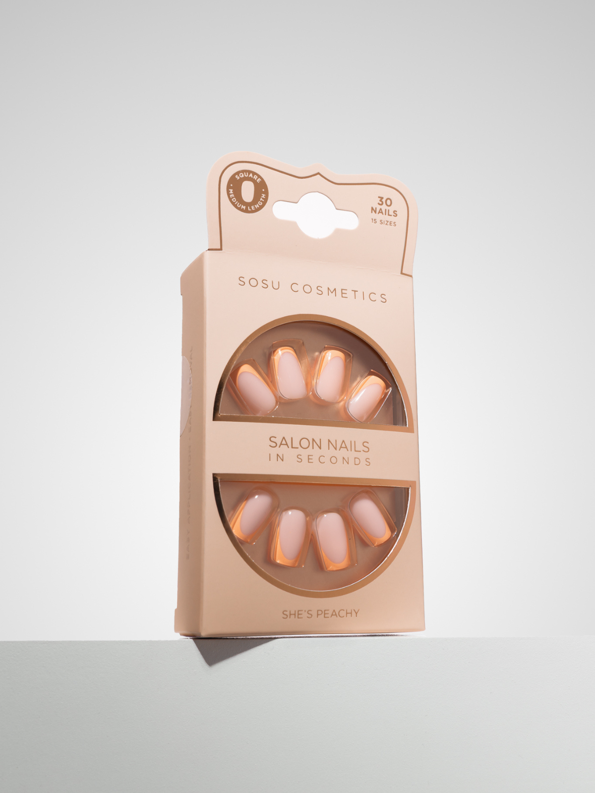 She's Peachy | Faux Nails