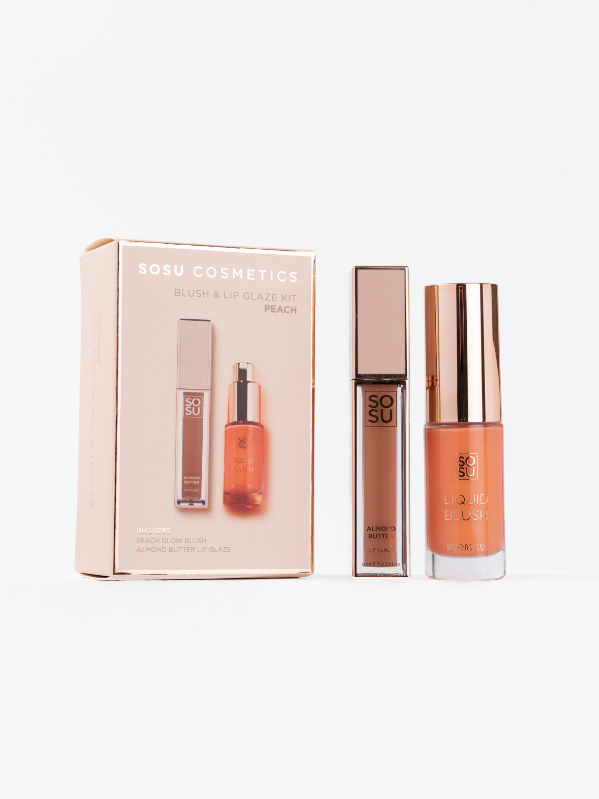 Blush & Glaze Set | Peach | SOSU Cosmetics