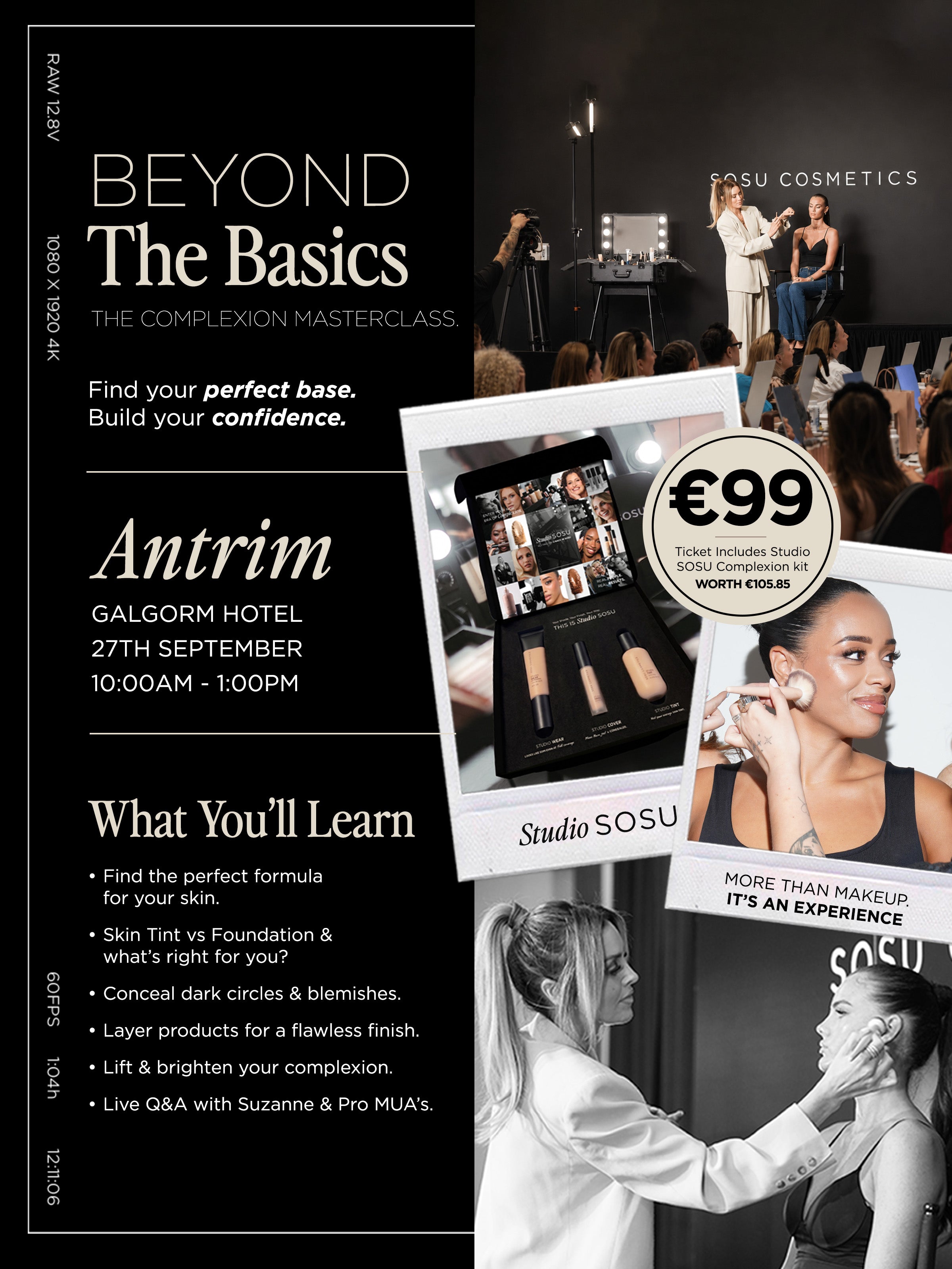 Beyond the Basics: The Masterclass | Northern Ireland | SOSU Cosmetics