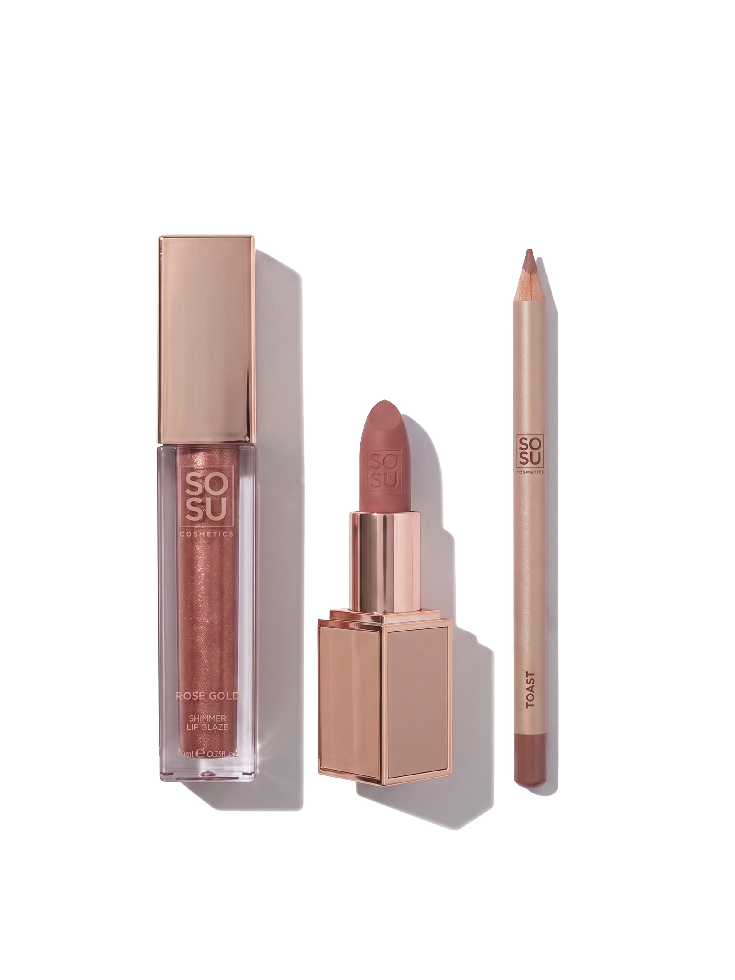 Sue's Lip Combo: Liner|Lipstick |Glaze | SOSU Cosmetics