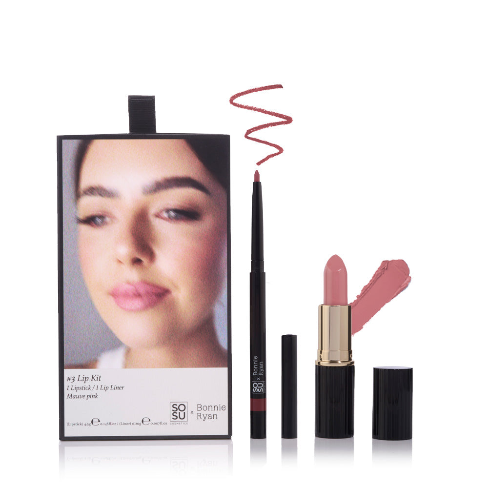 SOSU x Bonnie Ryan Lip Kit Pink SOSU Cosmetics