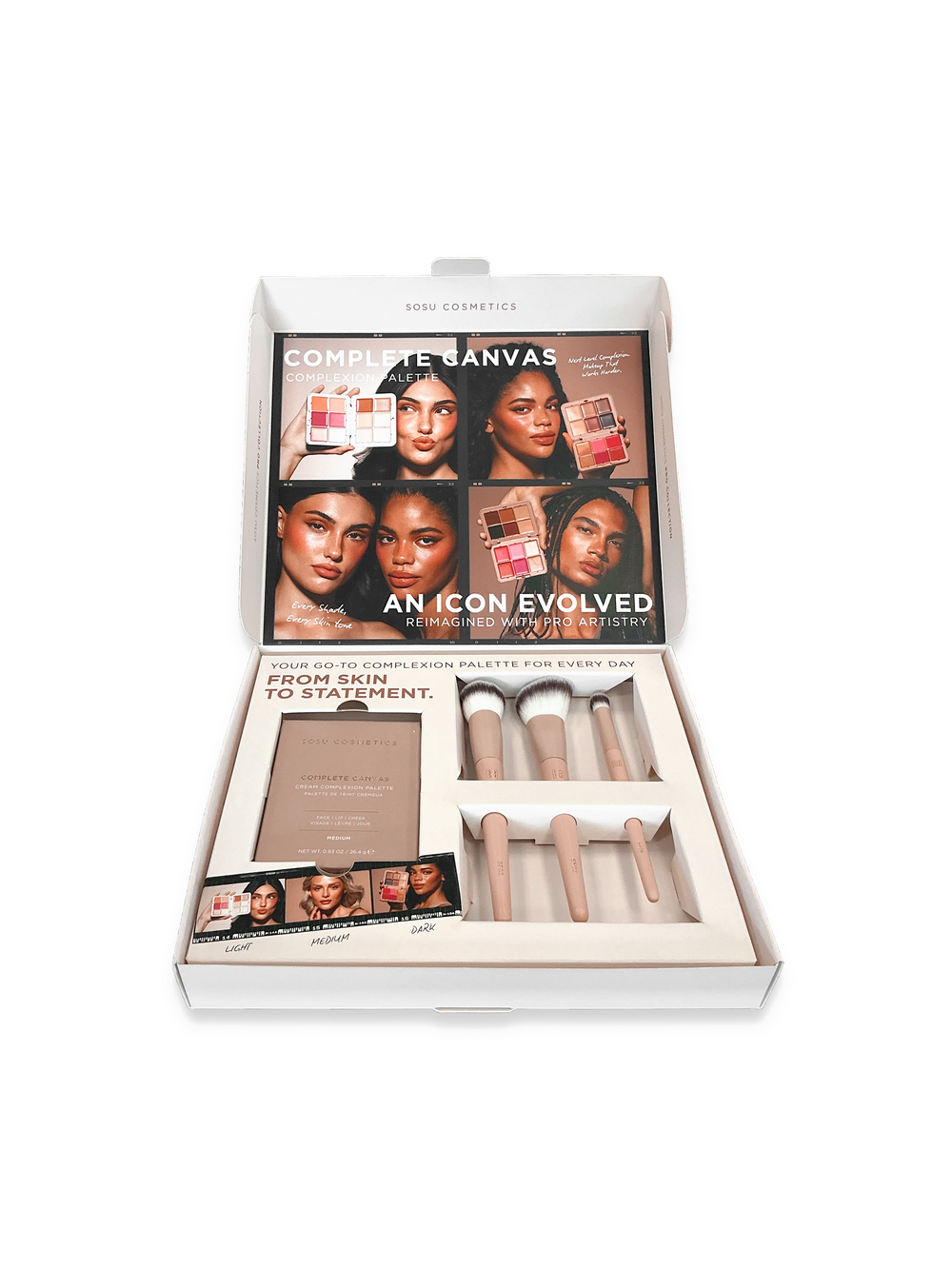 Complete Canvas Complexion Palette PR Box | SOSU Cosmetics