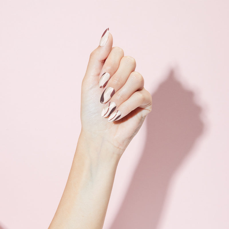Falling for You Faux Nails on Hand Model| SOSU Cosmetics
