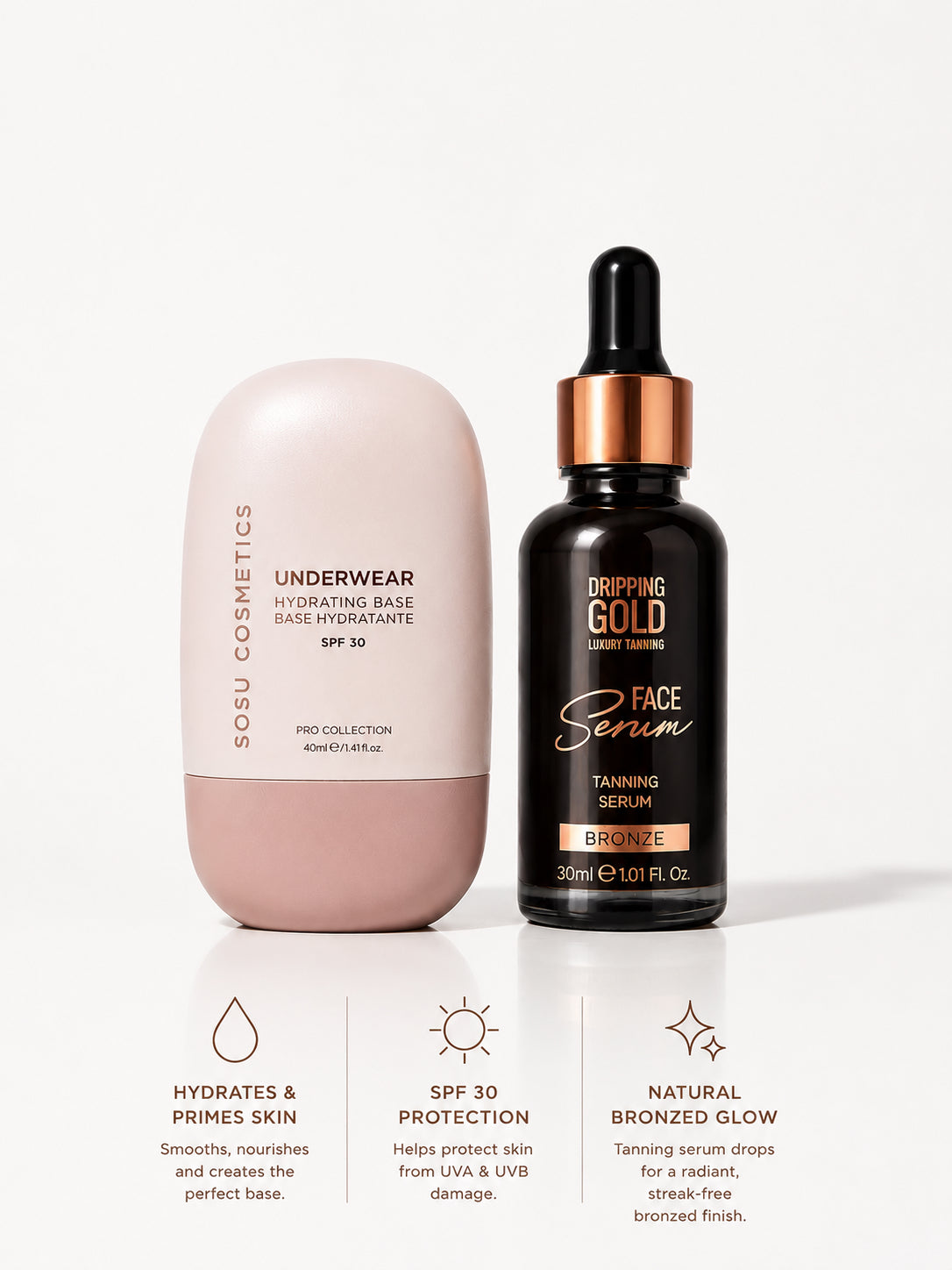 Bronze, Glow & Protect | SOSU Cosmetics