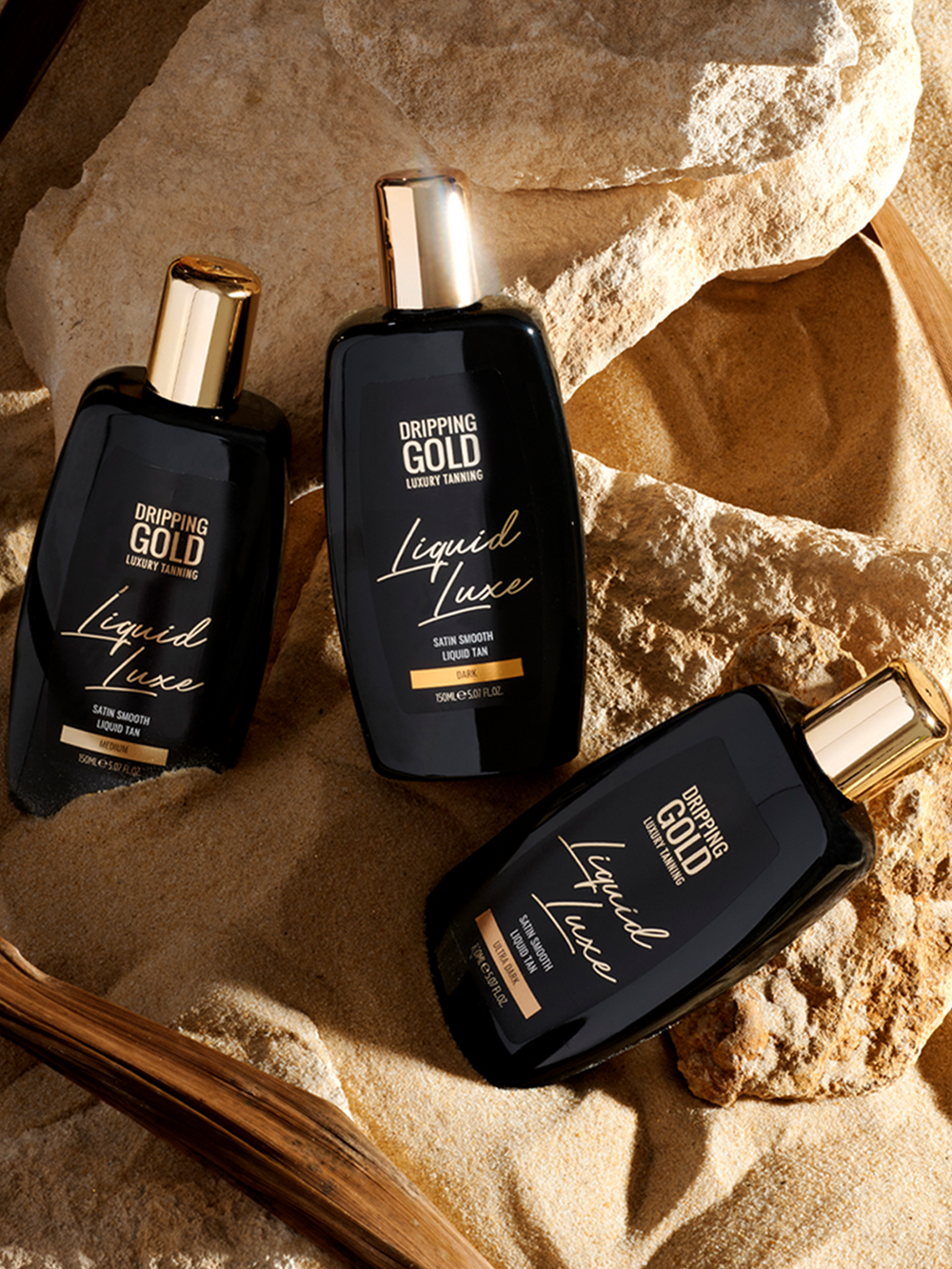 Liquid Luxe Tan | Dripping Gold