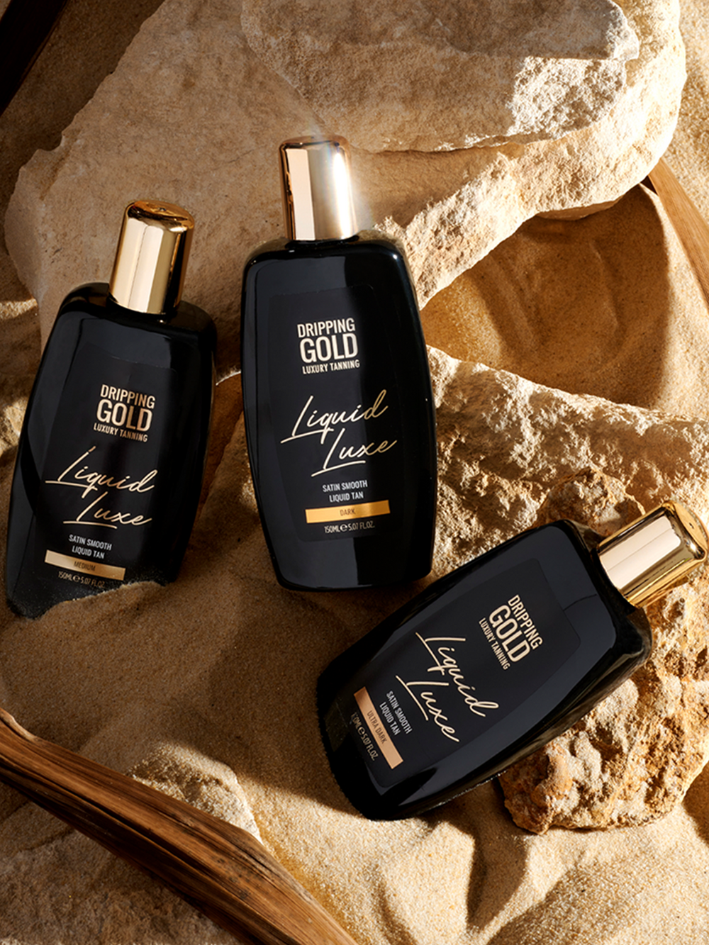 Liquid Luxe Tan | Dripping Gold