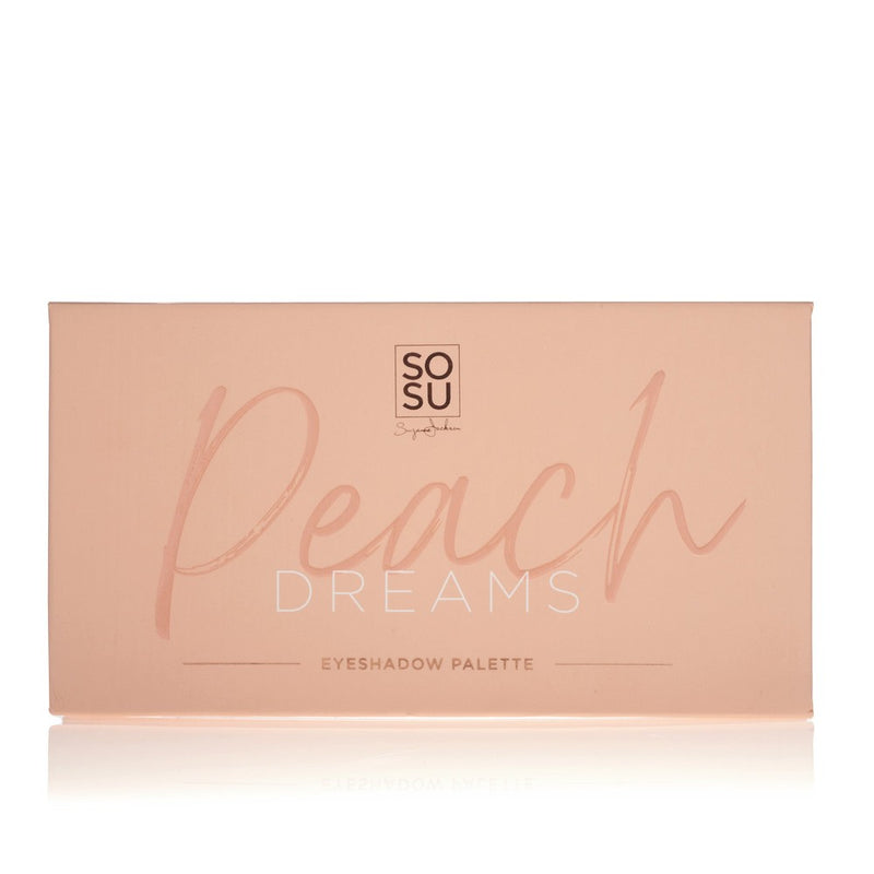 Peach Dreams Eyeshadow Palette, a mix of 8 stunning matte & shimmer eyeshadows, offering highly pigmented and long-lasting tones suitable for day or night makeup looks