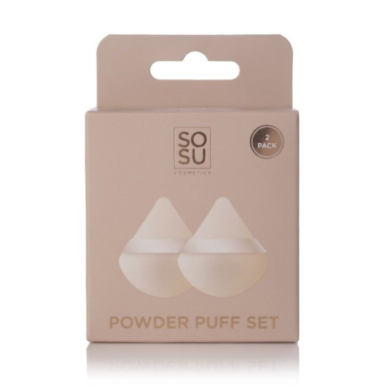 SOSU Cosmetics Powder Puff in Packaging - 2 Pack Super-Soft Velvet puffs