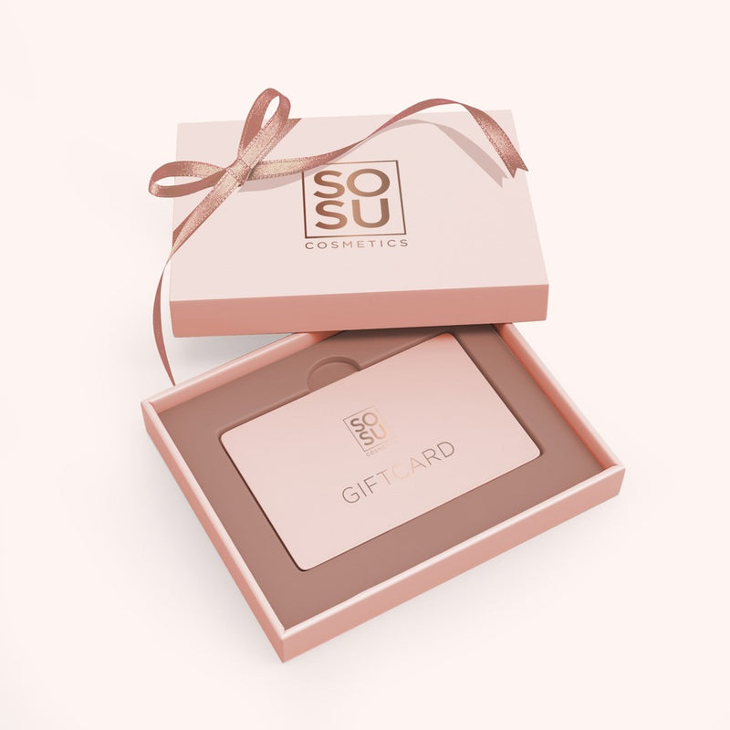 SOSU Cosmetics/ Dripping Gold E-Gift Card, the perfect gift of choice for beauty lovers, redeemable for both SOSU Cosmetic and Dripping Gold products