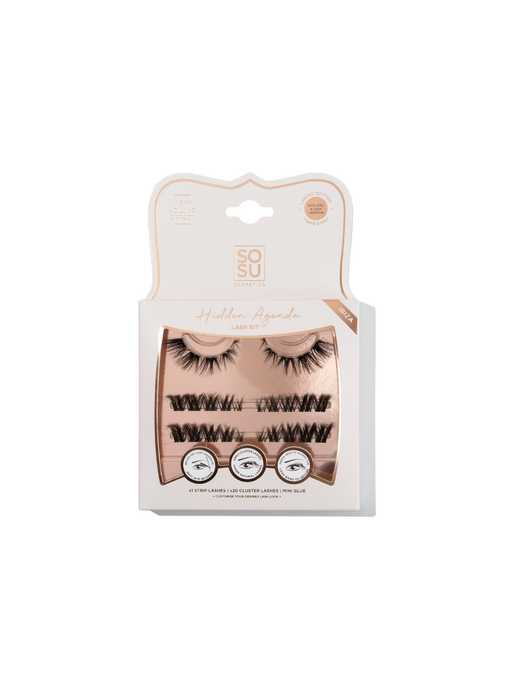 Hidden Agenda Lashes | Travel Set | SOSU Cosmetics