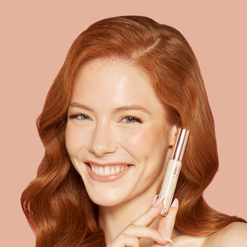 A Lowlight shade of Correcting Concealer with medium coverage, formulated with skin-loving ingredients, safe for sensitive eyes, and perfect for reducing dark circles and redness