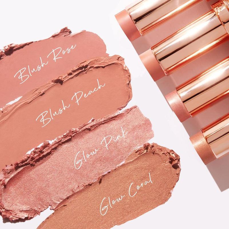 A highly pigmented Cream Stick in Blush Peach shade, enriched with Vitamin E, and offering buildable coverage for a natural-looking, flawless finish