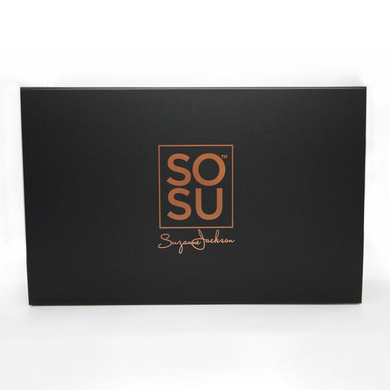 A stunning matte black Premium Magnetic Gift Box from SOSU, perfect for making a special gift memorable. Available in small, medium, and large sizes.