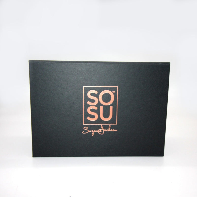 A stunning matte black Premium Magnetic Gift Box by SOSU, perfect for wrapping special gifts