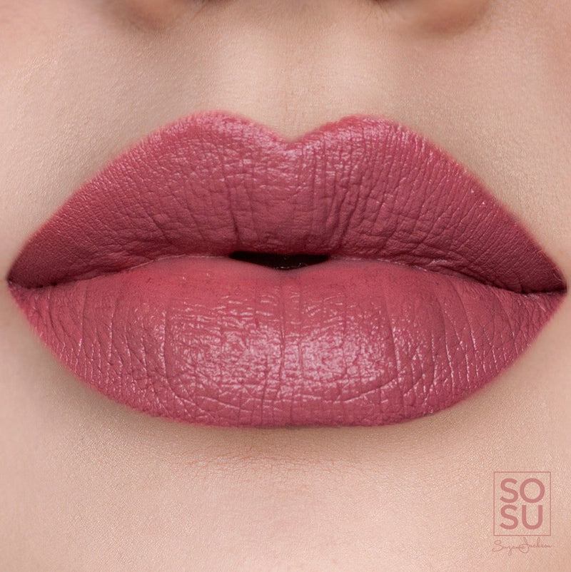 My Ex Calling Satin Lipstick in dreamy deep pink shade, offering a soft, buildable, and long-lasting finish for the perfect pink pout