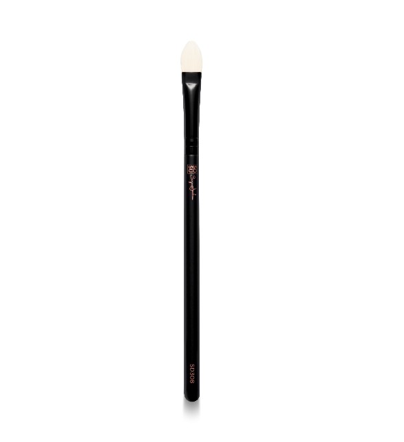 The SD308 Flat Concealer Brush from SOSU Cosmetics, perfect for applying creams or liquids under the eye for a soft finish, featuring super soft luxury 100% synthetic fibers for a flawless makeup finish