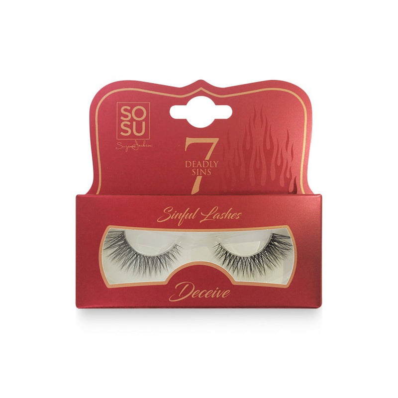 Deceive - 7 Deadly Sins lash collection from SOSU, offering high voltage volume and lust-worthy length with an invisible band for an undetectable finish