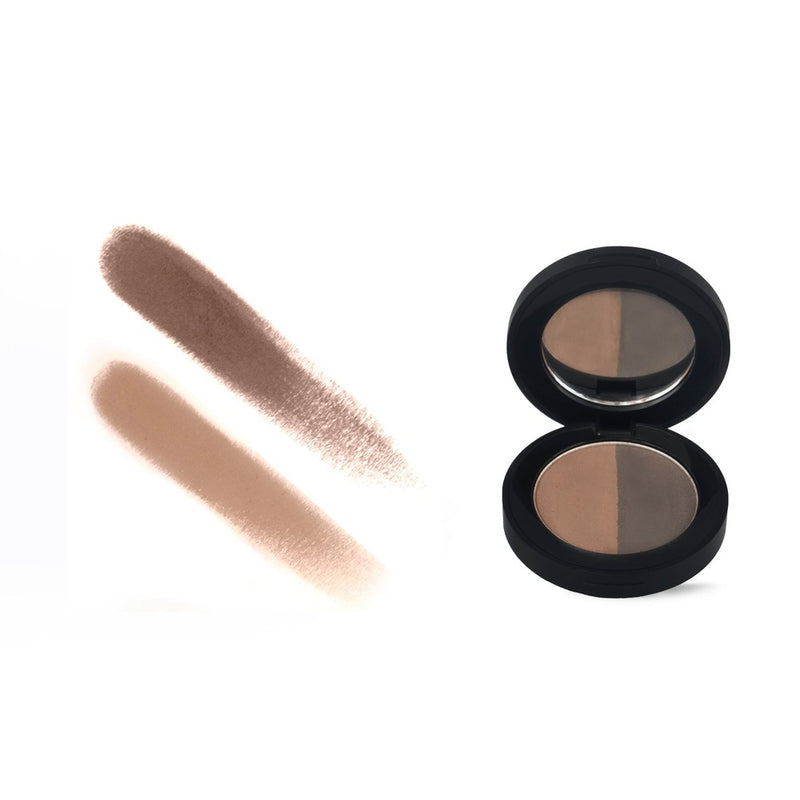 SOSU Bouncy Brow Duo in light to medium shades, a unique powder mousse formula for perfect brows, long-lasting, buildable, and creating volume & dimension