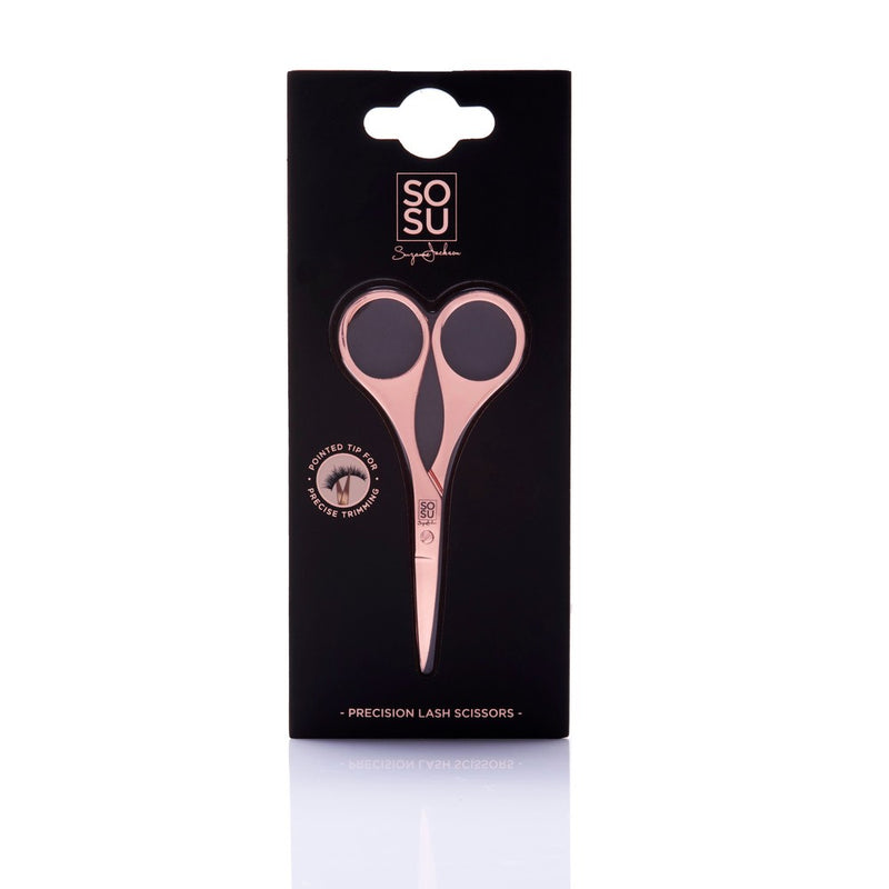 SOSU Cosmetics precision lash scissors with a pointed tip for ultra-precise trimming of false lashes