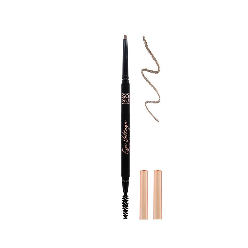 Light Eyebrow Pencil for high impact brows, easily buildable and blendable for creating 3D volume and precise hair-like strokes