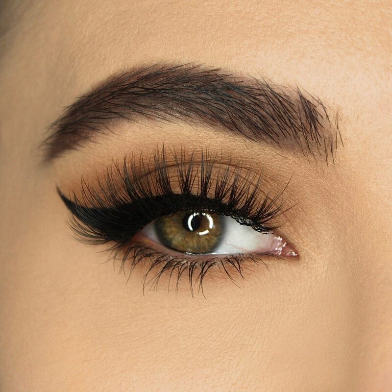 The Lust lashes from the 7 Deadly Sins Lash Collection by SOSU Cosmetics, featuring high voltage volume, lust worthy length, and envy inducing flutter with an invisible lash band