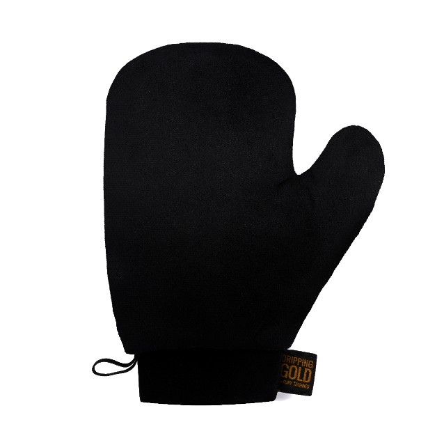 Dripping Gold's Velvet Tanning Mitt, a double-sided, super-soft luxury mitt with a waterproof lining for a streak-free and easy tan application